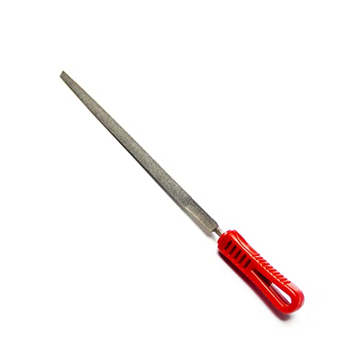 Utoolmart Diamond File 10 Inch Triangular Diamond Coated Plastic Handle Han - size: 10 inch triangle file