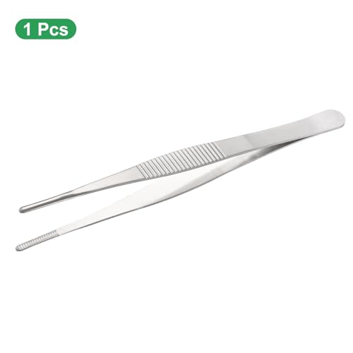 HARFINGTON Stainless Steel 6.3" Tip Multi-Purpose Tong Silver - size: 6.3 x 0.4 x 0.06 inch