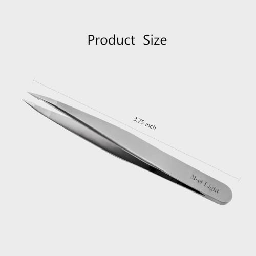 Pointed Tweezers for Women Facial Hair, Ingrown, Splinters, Glass Removal