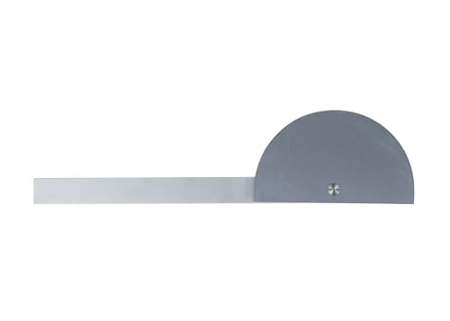 PEC Tools - MADE IN USA Stainless Steel Angle Protractor, Round Head - size: 5180SS