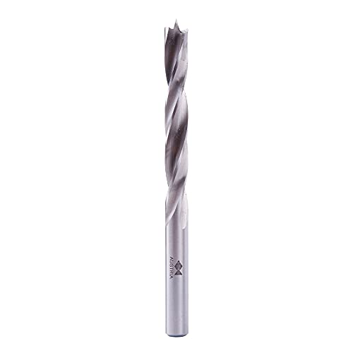 Fisch FSF-176565 Double Flute Brad Pt. Drill, 4mm x 75mm - size: 4mm x 75mm