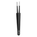 HARFINGTON 4.53" Long ESD-13 Anti-static Straight Round Tip Tweezers - size: 4.53"（ESD-13)