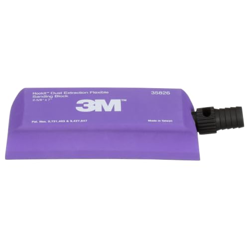 3M Hookit Dust Extraction Flexible Sanding Block 35826, 178 mm x 67 mm - size: 178 mm x 67 mm, style: Flat