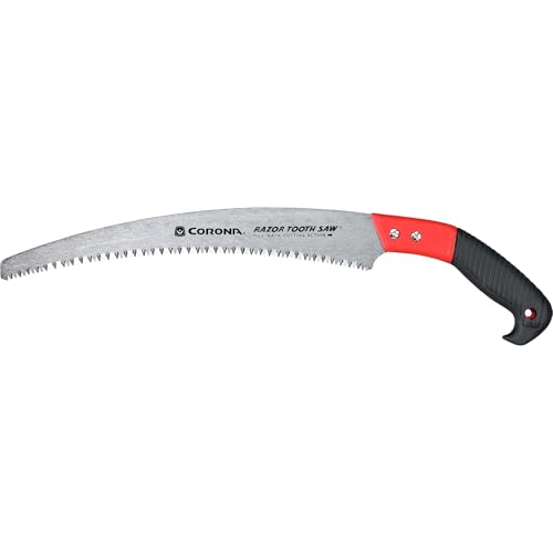 Corona Tools 13-Inch RazorTOOTH Pruning Saw | Tree Saw Designed for Single-Hand Use | Curved Blade Hand Saw | Cuts Branches up to 7" in Diameter | RS 7120