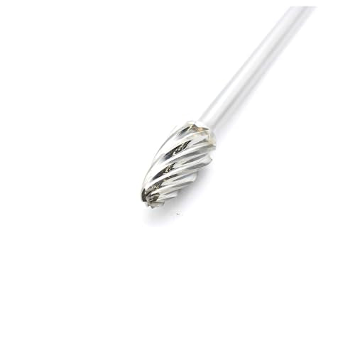 TEMO SF-5L6 NF Aluminum Cut Carbide Rotary Burr File 1/2" Tree 6" Long Shnk - size: 6" SF-5L6