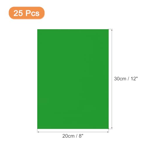 MECCANIXITY 25 Sheets Printable Sticker Paper, 8"x12" A4 Self Adhesive Sticker Backing Paper 250gsm for Craft Scrapbooking Inkjet Printer, Dark Green - color: Dark Green
