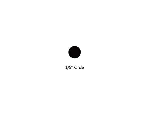 Bira Craft Extra Length 2 inch Reach Hand Punch Craft Punch for Paper Crafting Scrapbooking (1/8" Circle) - size: 1/8" Circle