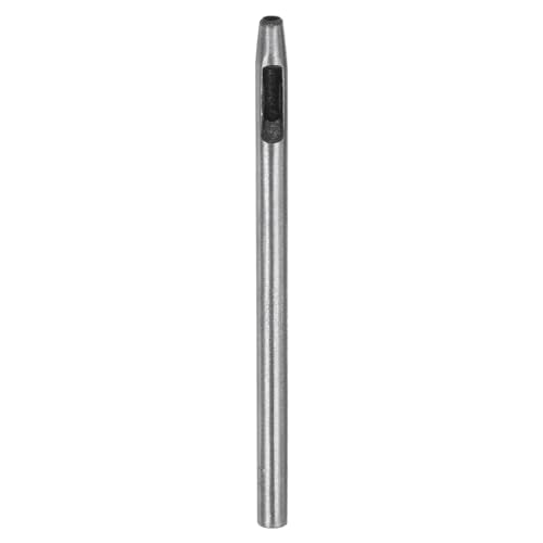 HARFINGTON Hollow Punch for Leather 3mm Round Hole Punch Tool for Belt Puncher Carbon Steel Single Punch for Watch Belts Cut Leather Craft Rubber Paper Fabric Plastic Soft Material - size: 3mm