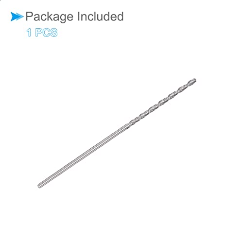 Solid Carbide Drill Bits, 1.2mm Diameter, Left Hand YG6X (C3/K10) Tungsten Carbide Straight Shank Twist Drill Bits - (Applications: for Stainless Steel Alloy), 1-Piece - size: 1.2mm