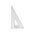 Pacific Arc Drafting Triangle, 6-inch, 30/60/90 Degrees, w/Inking Edge, Topaz - color: Topaz, size: 6-in, 30/60/90 degrees