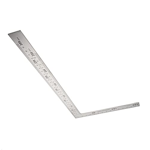 Right Angle Ruler 150x300mm Stainless Steel L Shape 90 Degree - style: 2mm Thickness