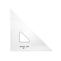 Pacific Arc Drafting Triangle, 18-inch, 45/90 Degrees, Clear Acrylic - color: Clear, size: 18-in, 45/90 degrees