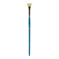Princeton Select Artiste Bristle Fan Brush, Synthetic, Short Handle, Size 2, 1 Count - color: Princeton Blue, size: Size 2