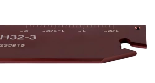 Accusize CNC/Manual Lathe Parting Blade, NCIH32-3, for GTN-3 Inserts - size: For GTN-3 Inserts; Width: 0.118", style: Height: 1.228"