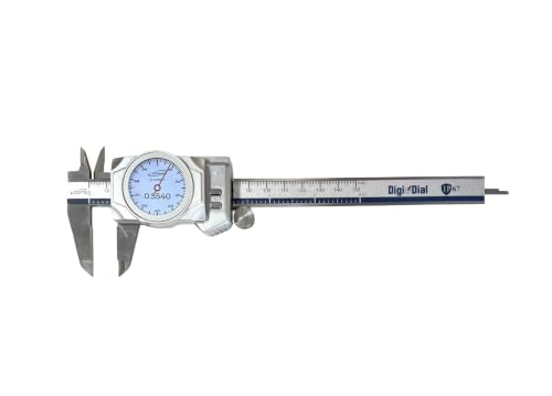 iGAGING 0-6" Electronic Digital Caliper Full Color LCD Display with Real Time Dial Movement, IP67 Protective Rating (100-670-06)