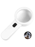 Magnifying Glass with 12 LED Light for Seniors Reading 3X Glass Lens - size: 3X