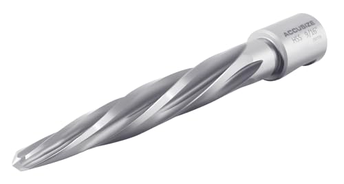 Accusize HSS Construction Reamer, 9/16in, Weldon Shank, 0521-0916 - size: 9/16 in.
