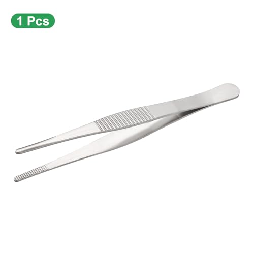 HARFINGTON Stainless Steel 4.9" Tip Multi-Purpose Tong Silver - size: 4.9 x 0.4 x 0.06 inch