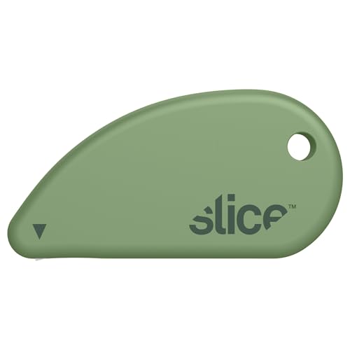 Slice Micro Safety Cutter | Safe Ceramic Box Cutter Lasting 11x Longer than Metal | Keychain Box Opener | 1 Pack | Sage - color: Sage, size: 1 Pack