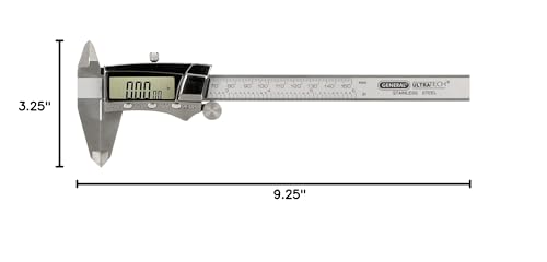 General Tools Digital Caliper #147-6" Precision Measuring Tool - Stainless Steel Ruler - size: 0 - 6" Range, style: 6-Inch Digital Caliper