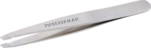 Tweezerman Stainless Steel Slant Tweezer for Eyebrows Silver - color: Silver