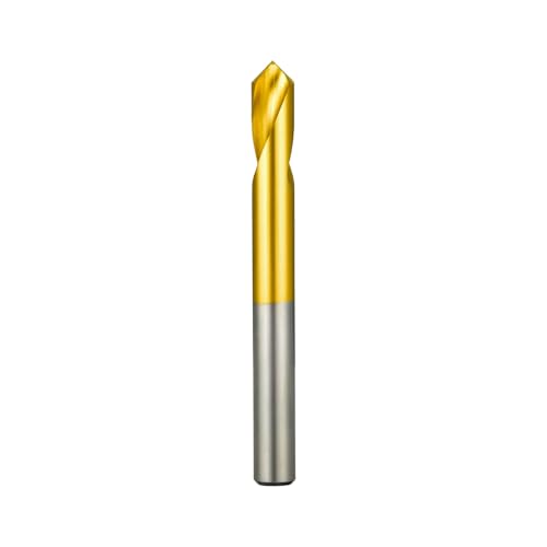 Positioning Drill 90° Metric Titanium-Coated Drill bit High-Precision Centre Drill Suitable for Metal/Wood/Plastic CNC Machining DRINYOUNG(90 Degree, 5x50L TIN) - color: 90 Degree, size: 5x50L TIN