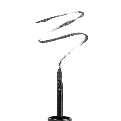Palladio Liquid Eyeliner, Black Shimmer, Highly Pigmented, Waterproof, Smear-Proof, Includes Easy G Wand Applicator - color: Black Shimmer