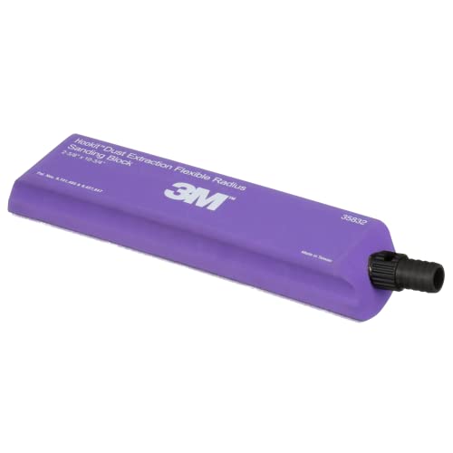 3M Hookit Dust Extraction Flexible Radius Sanding Block 35832 - size: 273 mm x 66 mm, style: Curved