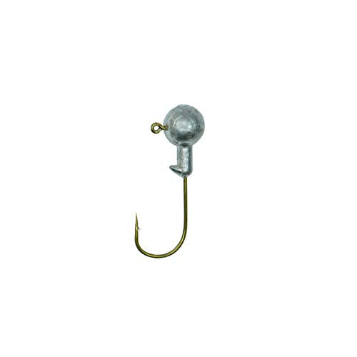 Unpainted Jig Heads,Ball Heads with Bronze Hook - size: 1/32 OZ 100 PCS