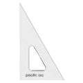Pacific Arc's Scholastic Triangle - 10 inch - Clear - 30/60 Angle - Plain Edge - Polystyrene - Technical Drawing Tools, Drafting, Architect and Engineering. - style: 10 inch, 30/60