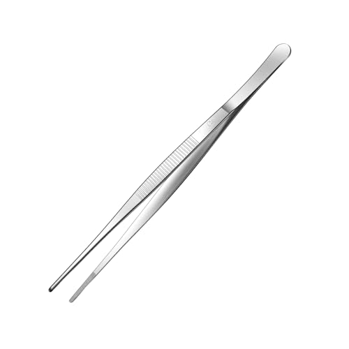 Aniso Long Tweezers, Stainless Steel, 8 inches - size: 8 inches