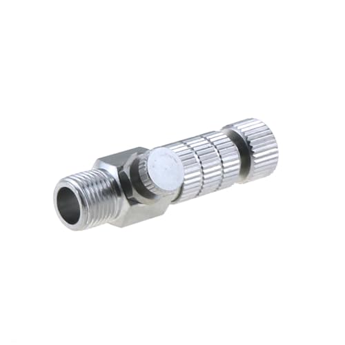 TAODAN 1/8 Inch BSP Male and Female Airbrush Connector with Plug and Air Flow Control Valve Power Tool Accessories
