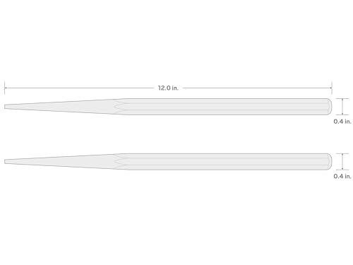 TEKTON 3/16 Inch Long Alignment Punch | 66275 | Made in USA - size: 3/16 in., style: Long Alignment