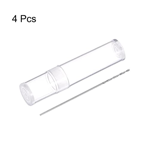 HARFINGTON 4pcs Solid Carbide Drill Bits 0.7mm C3/K10 Tungsten Carbide - size: 0.7mm