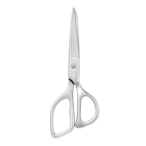 LIVINGO Tailor Fabric Sewing Scissors - 8" Professional Forged Stainless Steel Heavy Duty Metal Shears All Purpose, Crafting Ultra Sharp Scissors for Dressmaking Upholstery Cloth Leather and Felt - size: 8 Inch