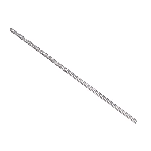 Solid Carbide Drill Bits, 1.2mm Diameter, Left Hand YG6X (C3/K10) Tungsten Carbide Straight Shank Twist Drill Bits - (Applications: for Stainless Steel Alloy), 1-Piece - size: 1.2mm