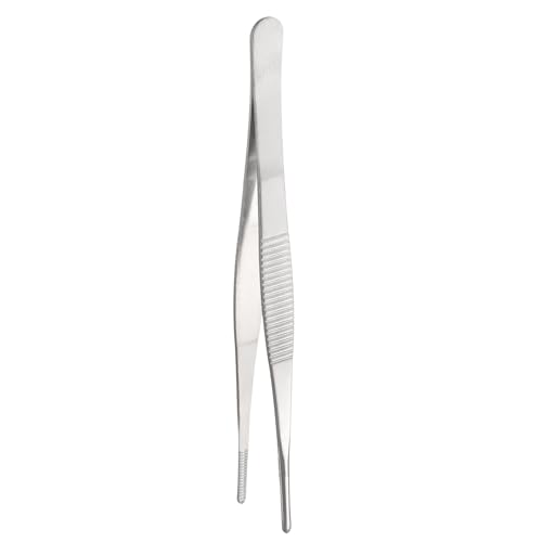 HARFINGTON Stainless Steel 6.3" Tip Multi-Purpose Tong Silver - size: 6.3 x 0.4 x 0.06 inch
