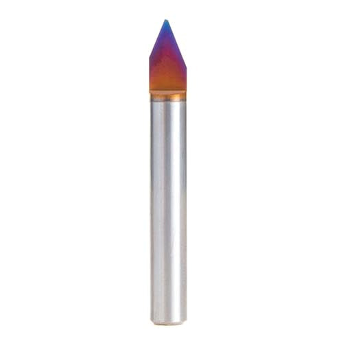 Amana Tool 45623-K Solid Carbide Spektra Extreme Tool Life Coated 45 Degree Engraving 0.042 Tip Width x 1/4 SHK x 2 Inch Long Signmaking Router Bit - size: 45623-K