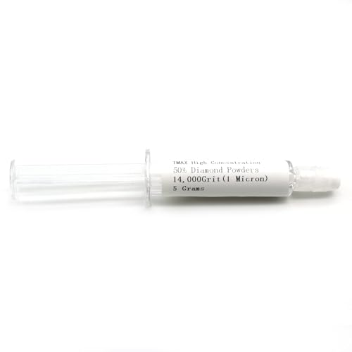 TMAX 1.0 Micron 15,000 Grit 50% Conc Syringe Diamond Lapping Paste Polish - size: 1.0 micron/50%, style: High Conc