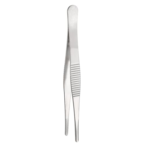 HARFINGTON Stainless Steel 4.9" Tip Multi-Purpose Tong Silver - size: 4.9 x 0.4 x 0.06 inch