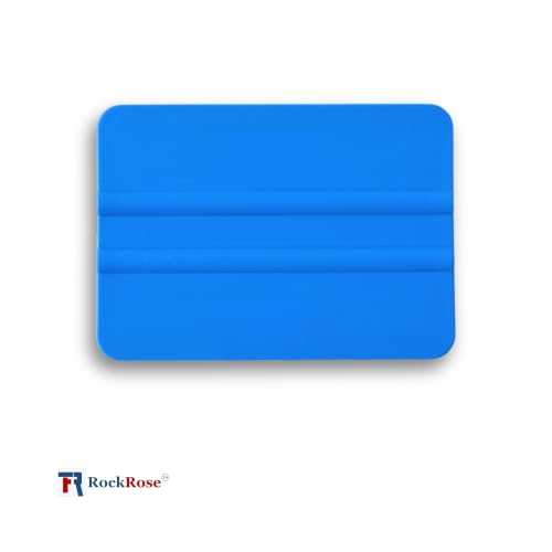 Flexible Plastic Scraper Vinyl Wrap Blue Squeegee Window Tint Film Tool Kit for Car Wrapping, Tinting, Wallpaper Decals - 4-inch (5 pk) - color: Blue-2, size: 5