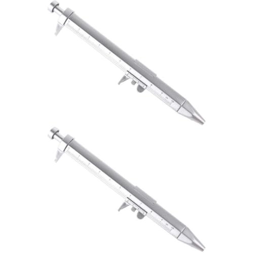 2Pcs Gel Pen Vernier Caliper, 10cm Metric Shock-Proof Measuring Tool, Multifunctional Caliper Vernier Caliper