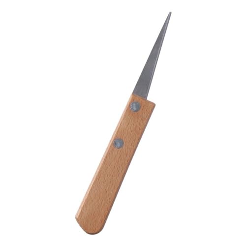 4Pcs Pottery Clay Tools Set,Wooden Handle Fettling Knife for Pottery Clay Sculpting Modeling Woodcrafter Artists DIY Lover