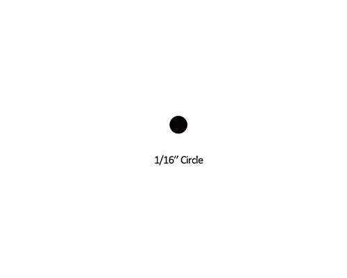 Bira Craft Extra Length 2 inch Reach Hand Punch Craft Punch for Paper Crafting Scrapbooking (1/16" Circle) - size: 1/16" Circle