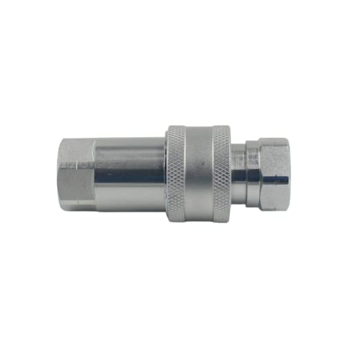 1/4" NPT ISO 7241-A Hydraulic Quick Connect Couplers Set Tractor Hydraulic Quick Disconnect Coupler Hydraulic Coupling - size: 1Set-ISO7241-A 1/4" NPT