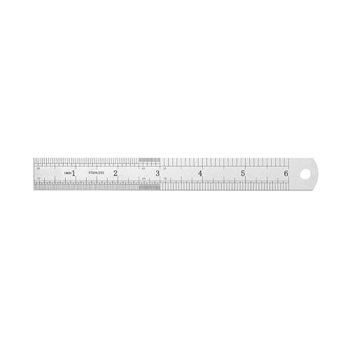 5pcs Metal Straight Edge Ruler 150mm 6" Stainless Steel cm Rulers