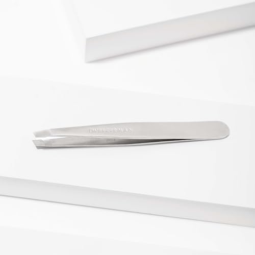 Tweezerman Stainless Steel Slant Tweezer for Eyebrows Silver - color: Silver