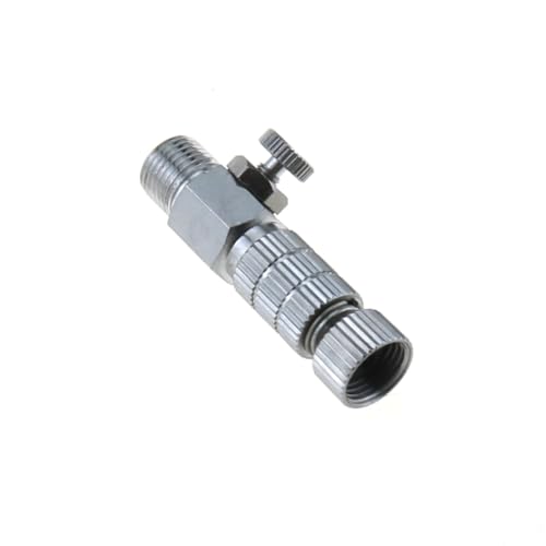 TAODAN 1/8 Inch BSP Male and Female Airbrush Connector with Plug and Air Flow Control Valve Power Tool Accessories