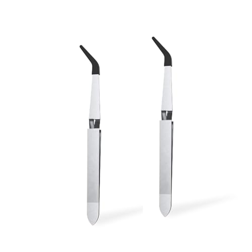 Reverse Tweezers with Heat-Resistant Silicone Grip, 2 packed | Ideal for Grabbing Ruby Pearls SIC Sphere Accessories | Durable & Easy to Use