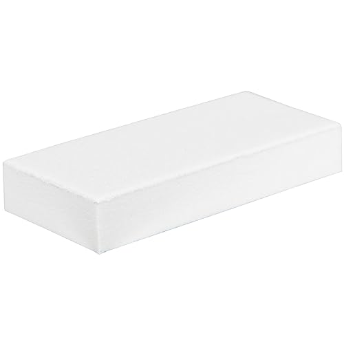 ForPro Slim Sanding Block, White 100/180 Grit, for Manicures and Pedicures, Non-Damaging or Scratching, .5” H x 3” L x 1” W, 40-Count